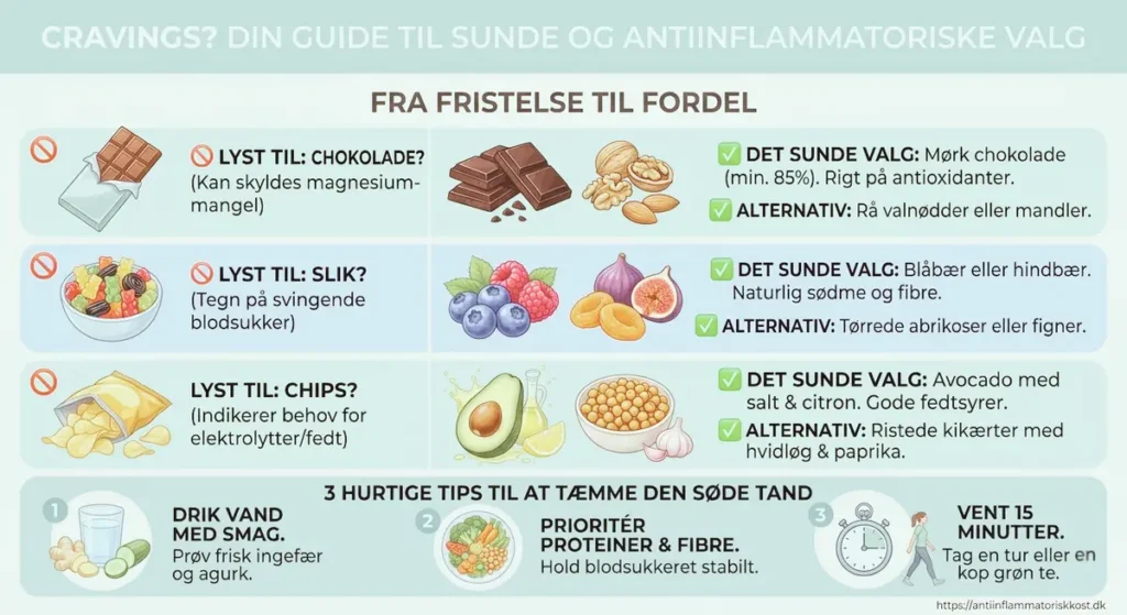 antiinflammatoriske alternativer til den søde tand